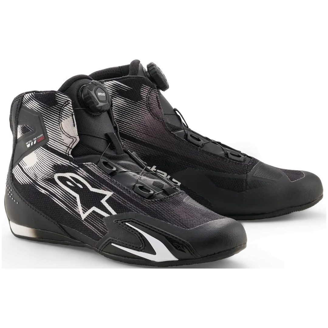MC-Skor Celer Vented Svart Vit ALPINESTARS (ROAD)