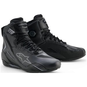 MC-Skor Faster-4 Drystar® Svart/Röd ALPINESTARS