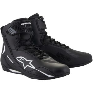 MC-Skor Faster-4 Svart/Vit ALPINESTARS
