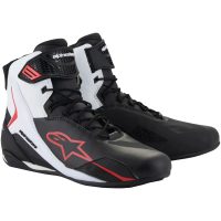 MC-Skor Faster-4 Svart/Vit ALPINESTARS