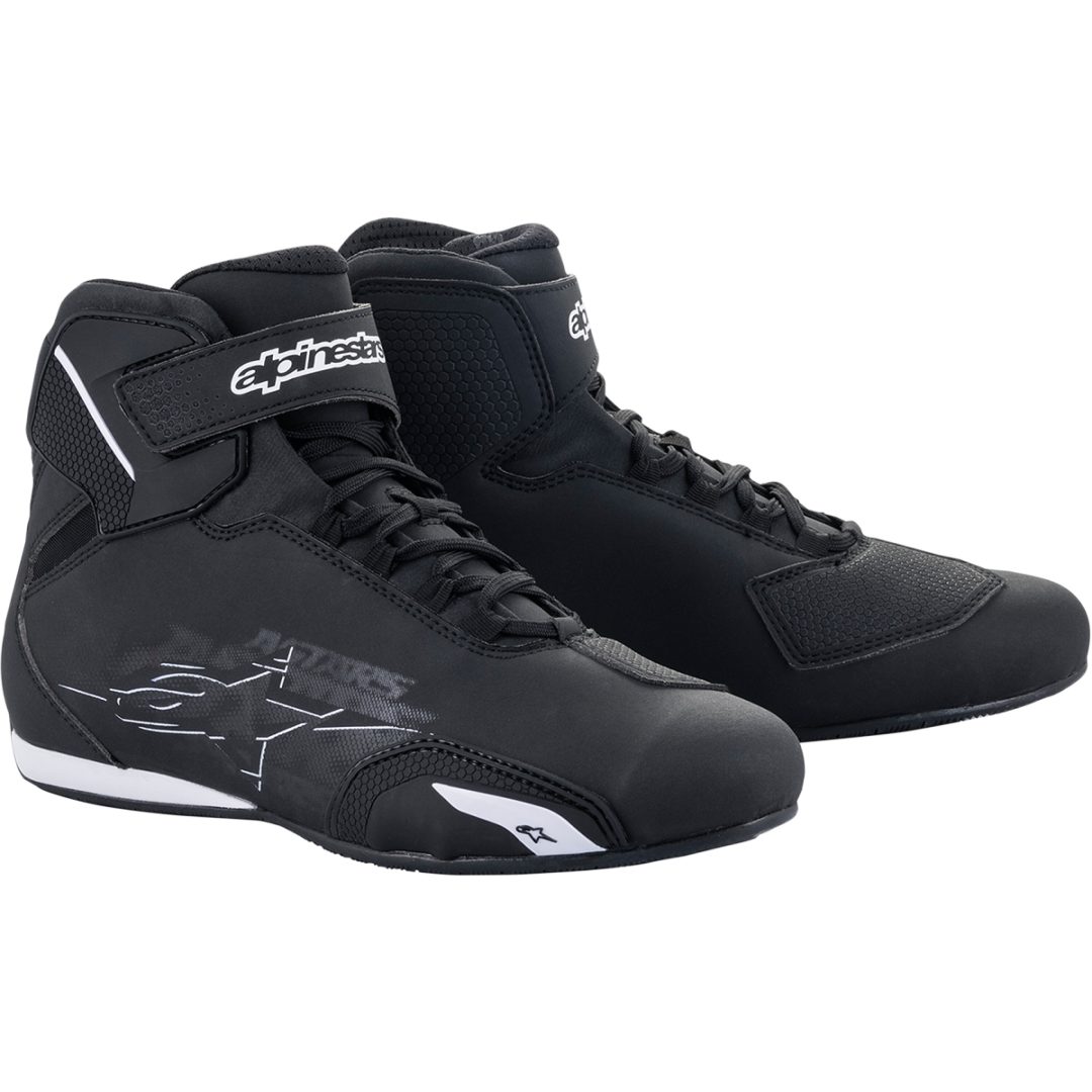 Mc-skor Sektor Svart/Vit ALPINESTARS 39