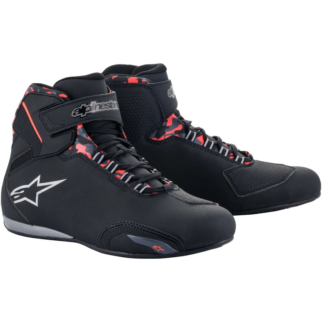 Mc-skor Sektor Wp Svart/Grå/Röd ALPINESTARS 38