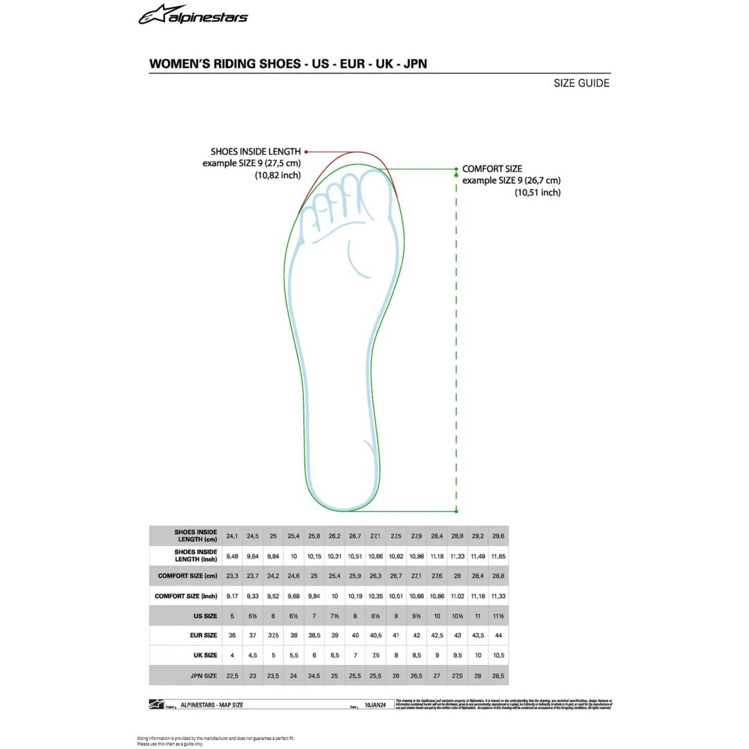 MC-Skor Stella Faster-4 Svart ALPINESTARS 41 – bild 8