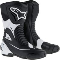 Mc-stövlar Läder Smx S Svart/Vit ALPINESTARS
