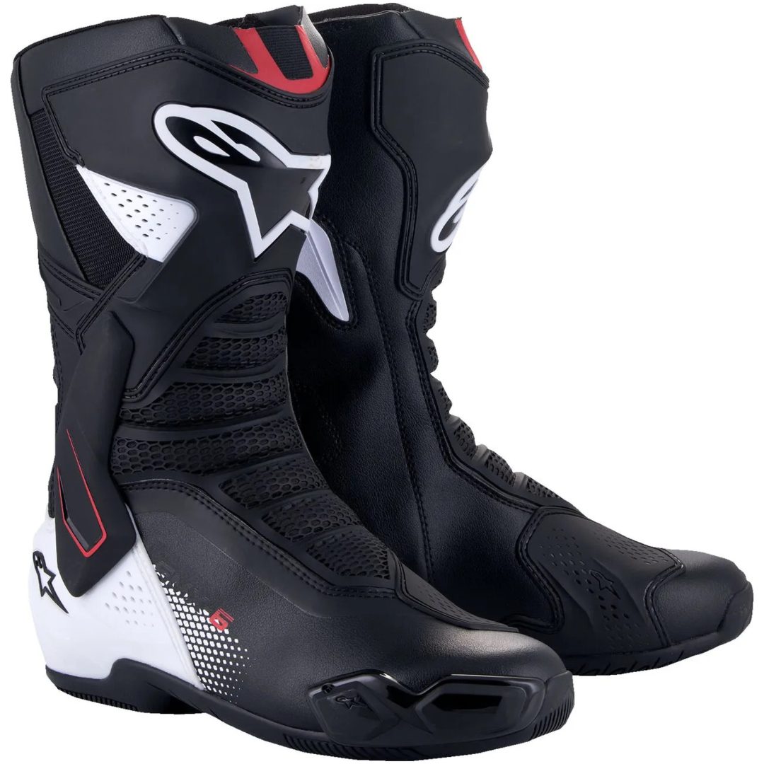 Mc-stövlar Smx-6 V3 Svart/röd/vit ALPINESTARS 40