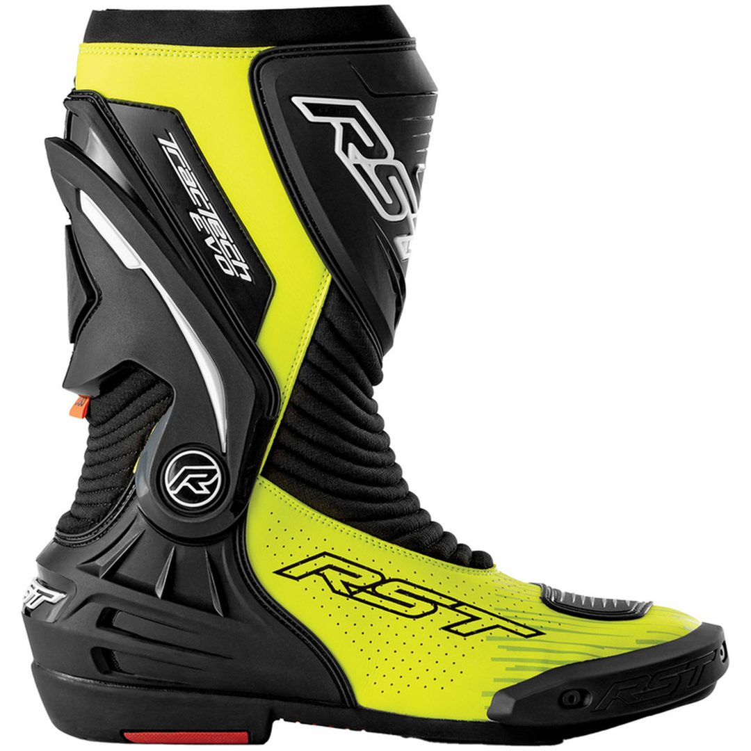 MC-Stövlar TracTech Evo D3O Svart Neongul RST 40 – bild 2