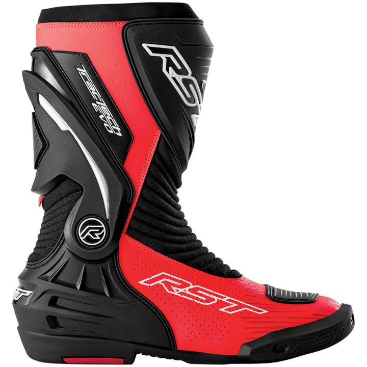 MC-Stövlar TracTech Evo D3O Svart Neonröd RST 41 – bild 2