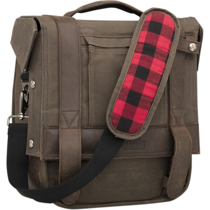 MC-Väska Saddlebag Wax Brun BURLY Sadelväska – bild 2