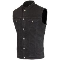 Mc-väst Club Denim Svart Merlin