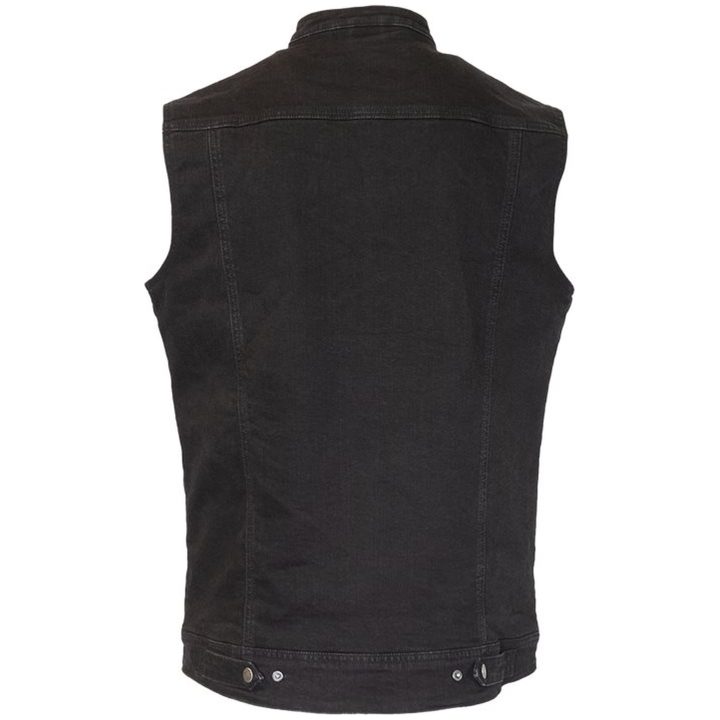 Mc-väst Club Denim Svart Merlin XXL – bild 2