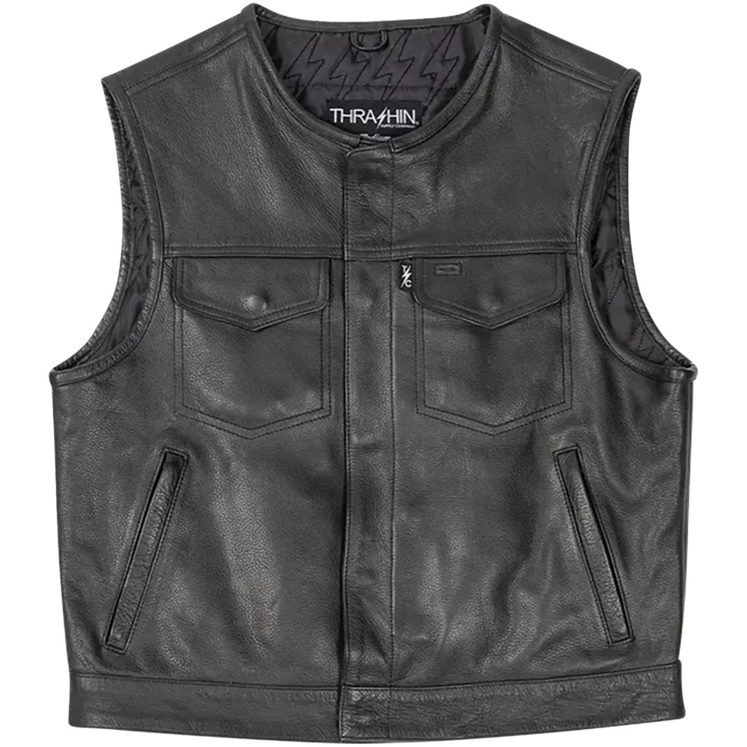 MC-Väst Encinal Läder Svart THRASHIN SUPPLY CO.
