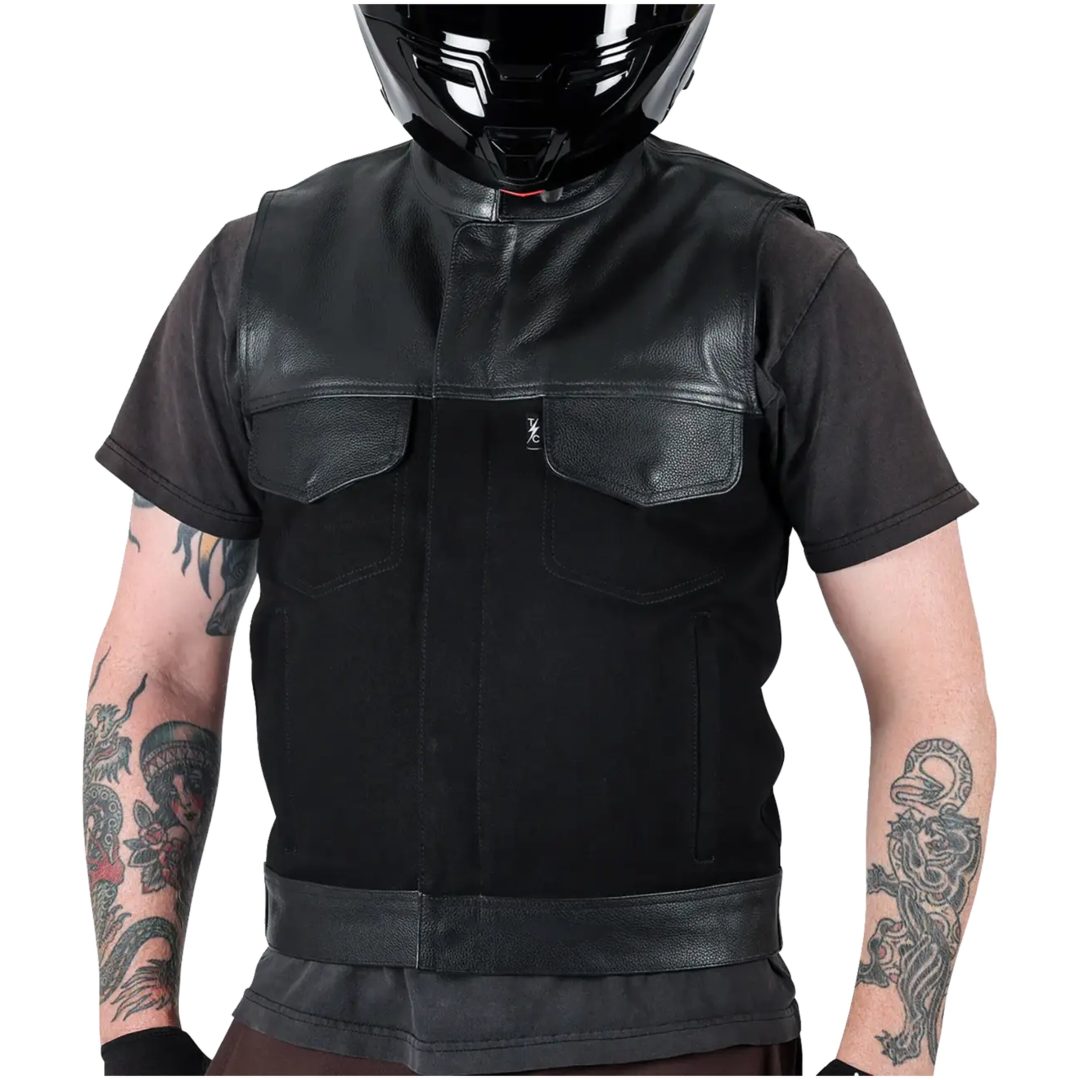 MC-Väst Kanan Läder Denim Svart THRASHIN SUPPLY CO. – bild 6
