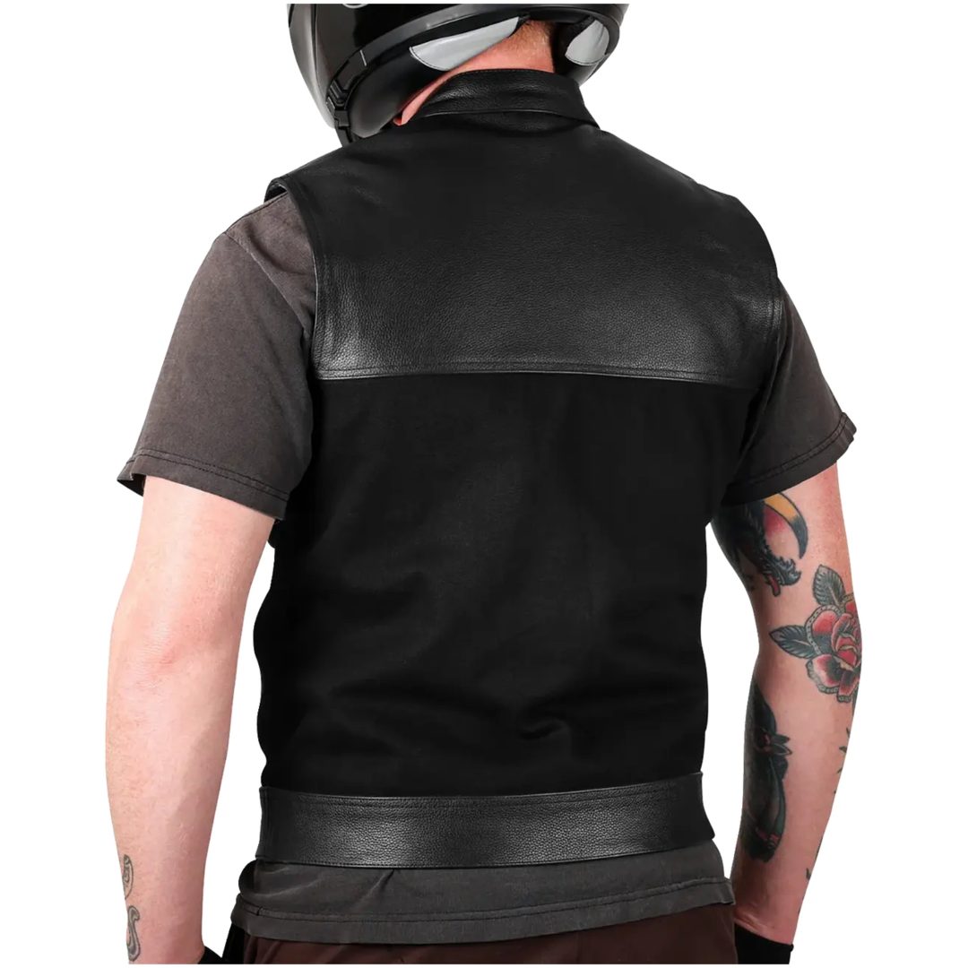 MC-Väst Kanan Läder Denim Svart THRASHIN SUPPLY CO. – bild 8
