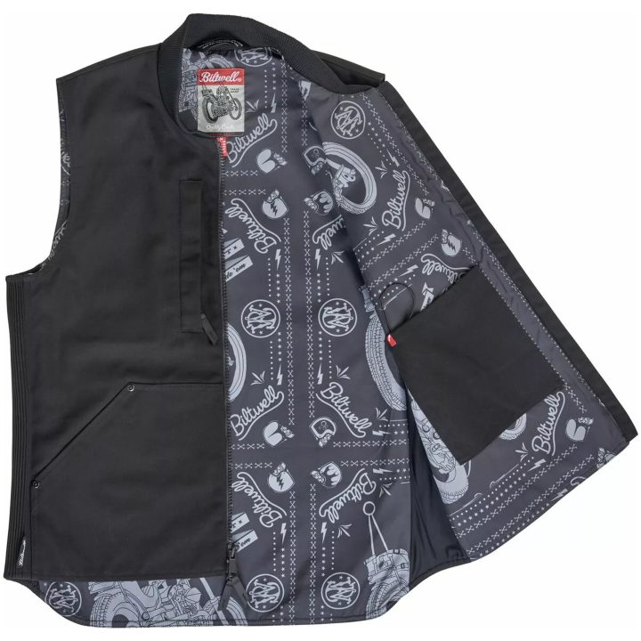 Mc-väst Textil 4 Speed Svart BILTWELL – bild 2