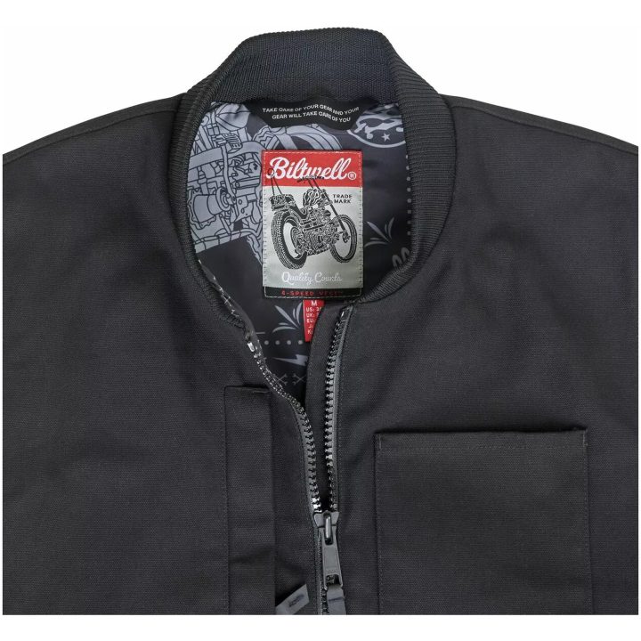 Mc-väst Textil 4 Speed Svart BILTWELL – bild 5