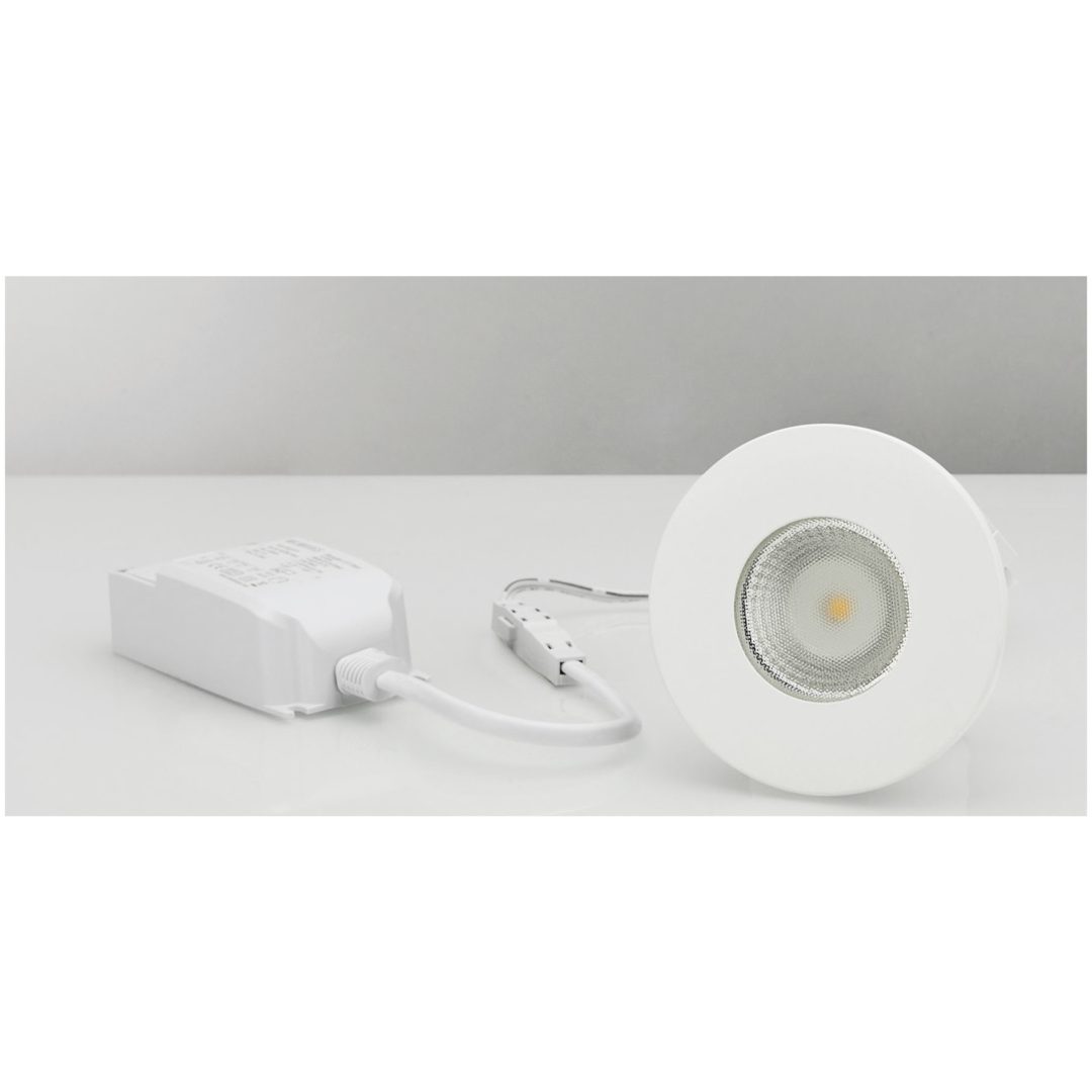 MD-315, LED-downlight, 5W, 230V, Matt vit, IP44 MALMBERGS