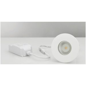 MD-315, LED-downlight, 5W, 230V, Matt vit, IP44 MALMBERGS