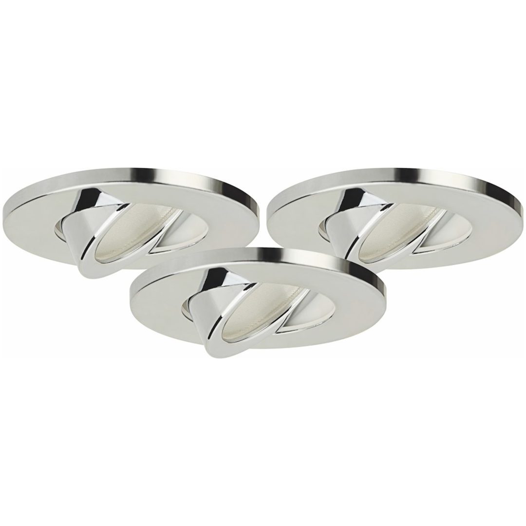 MD-775, LED-downlightset, Krom, 3,4W, 230V, IP21 MALMBERGS