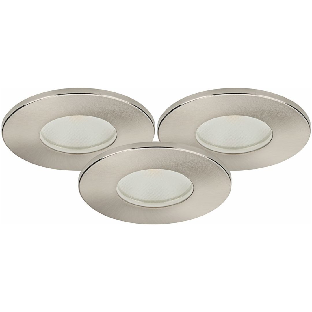 MD-776, LED-downlightset, Satin, 3,4W, 230V, IP44 MALMBERGS