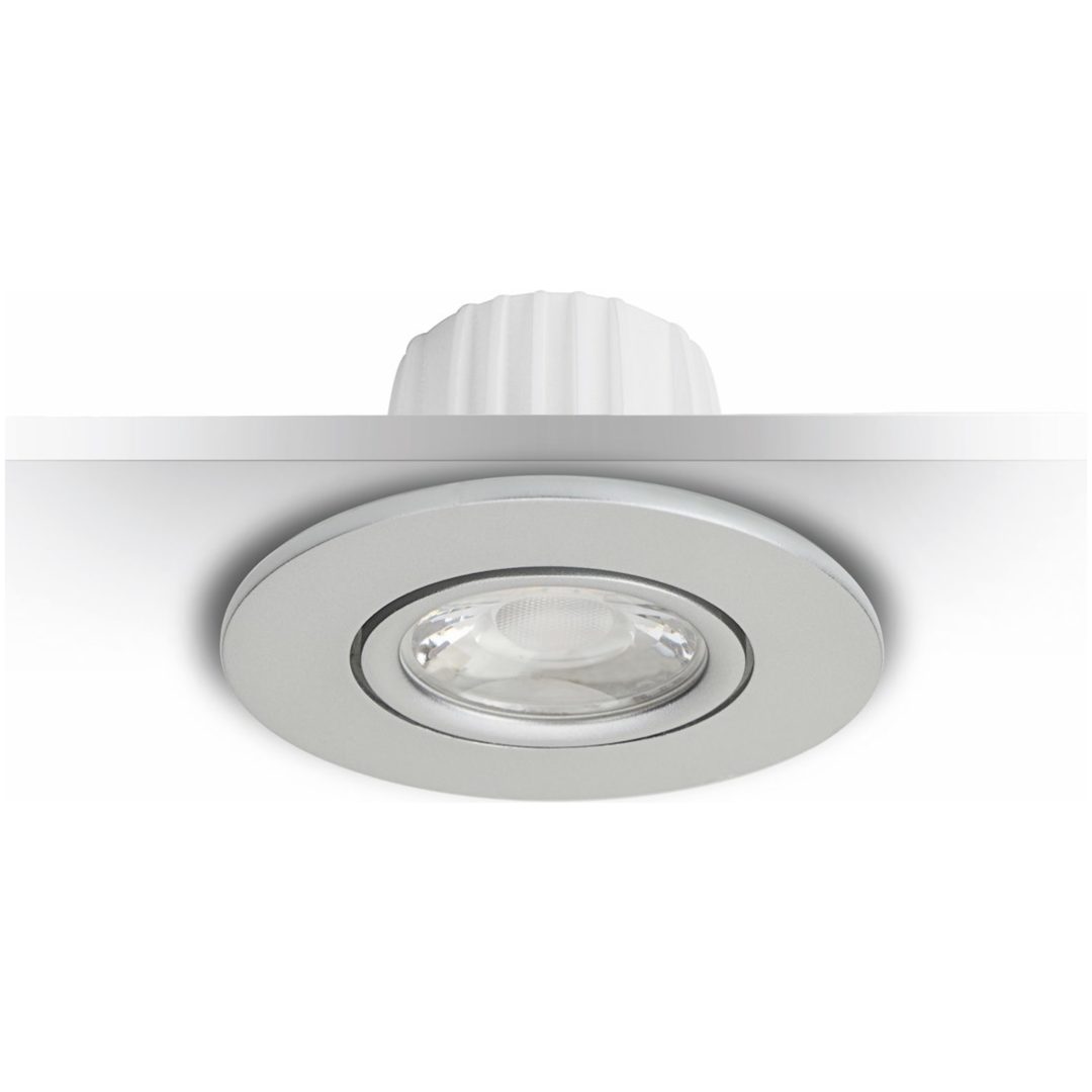 MD-880, LED-downlight, Silver, 4,5W, 230V, IP21 MALMBERGS – bild 2