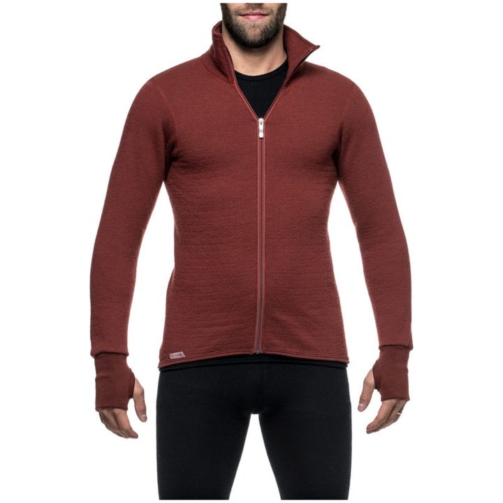 Mellanlager Full Zip 400 Roströd Woolpower – bild 3