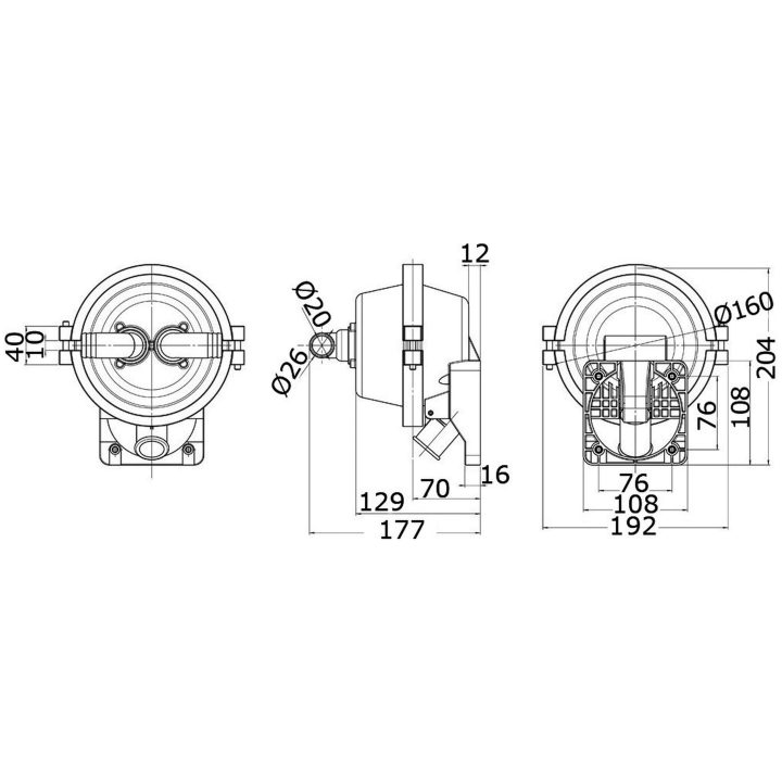 Membranpump Hidden Osculati – bild 2