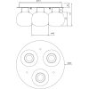 Messina Plafond Bad, Krom/vit ANETA HOME Sockel G9 Krom /Opalvit – miniatyr 2