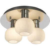 Messina Plafond Bad, Krom/vit ANETA HOME