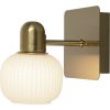 Messina Vägglampa Bad 1:a, Matt Mässing ANETA HOME Matt Mässing /Opalvit – miniatyr 1