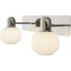Messina Vägglampa Bad 2a Krom/vit ANETA HOME Krom /Opalvit – miniatyr 1