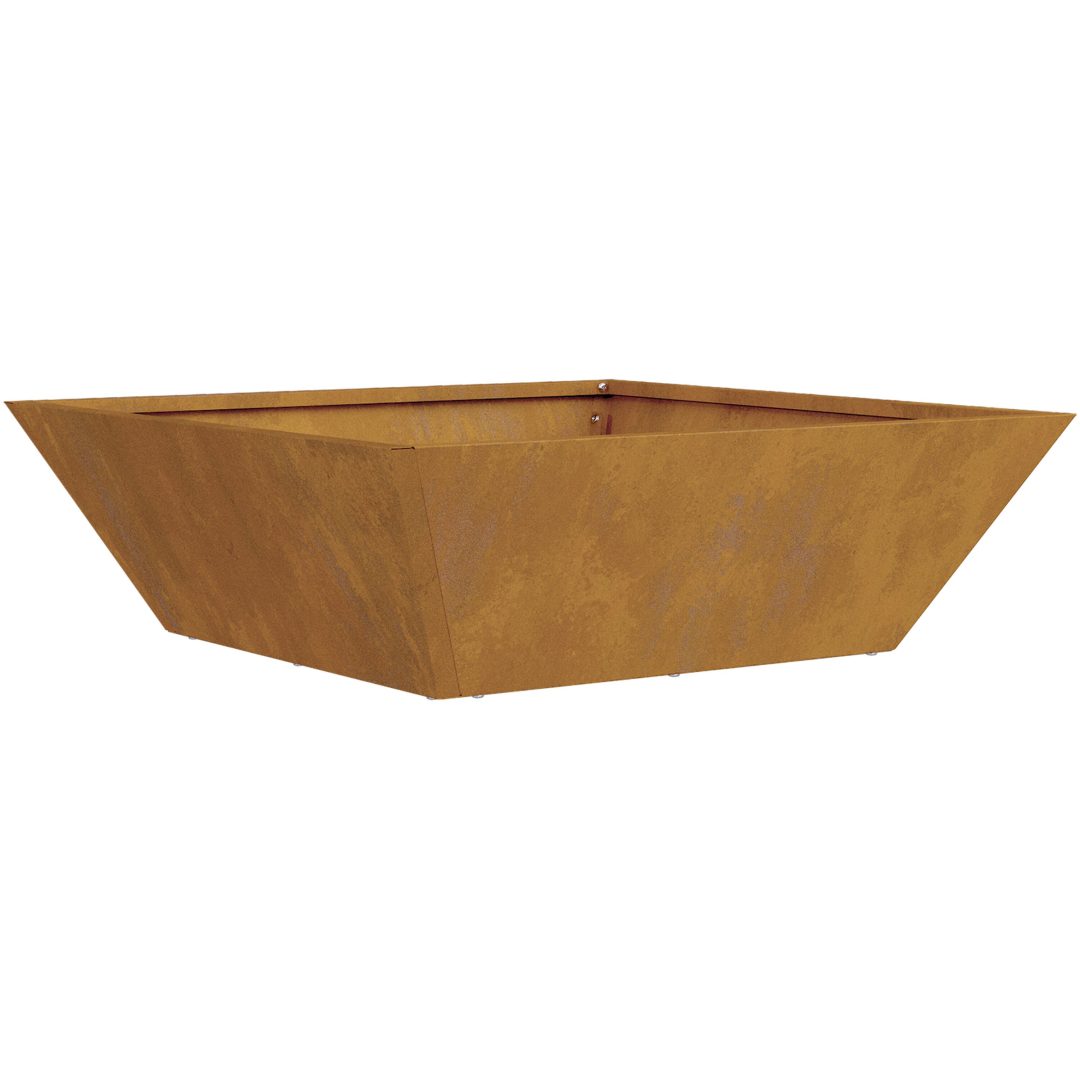 Metal Kruka Väderbeständigt stål vidaXL 50 x 50 x 15 cm – bild 5