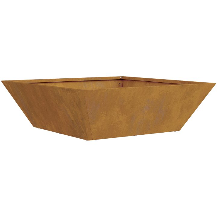 Metal Kruka Väderbeständigt stål vidaXL 50 x 50 x 15 cm – bild 5