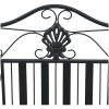 Metallbänk Svart Metall Standard Dekorativa Inläggningar vidaXL 103.5 x 59 x 89 cm – miniatyr 8
