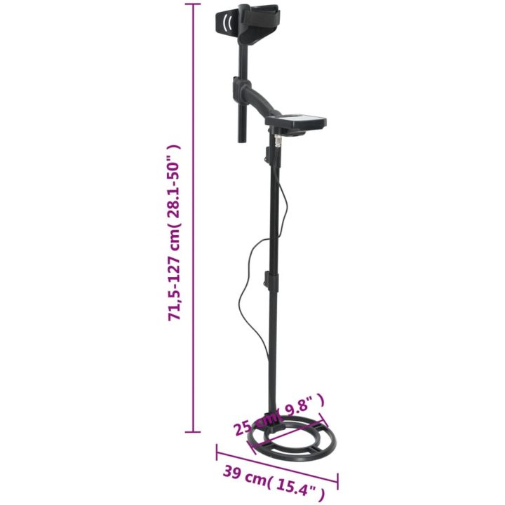 Metalldetektor autotune 18 cm sökdjup med pinpoint vidaXL 39 x 25 x 127 cm – bild 7