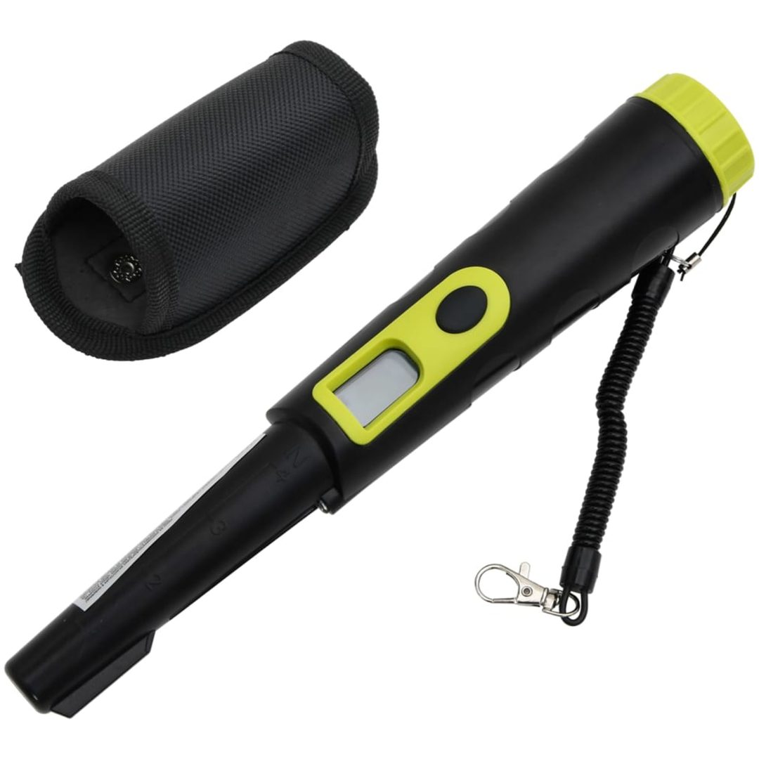 Metalldetektor pinpointer med LCD Display svart och gul vidaXL