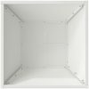 Metallkruka Cool vit Metall Fyrkantig Modern vidaXL 40 x 40 x 15 cm – miniatyr 8