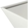 Metallkruka Cool vit Metall Fyrkantig Modern vidaXL 40 x 40 x 15 cm – miniatyr 9