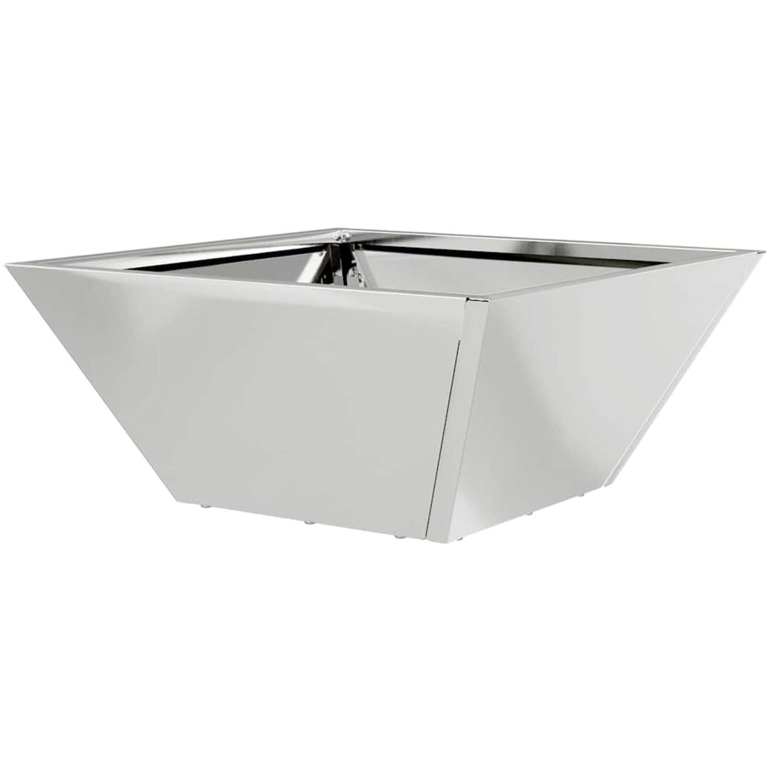 Metallkruka Galvaniserad stål Blomkrukor vidaXL 35 x 35 x 15 cm – bild 7