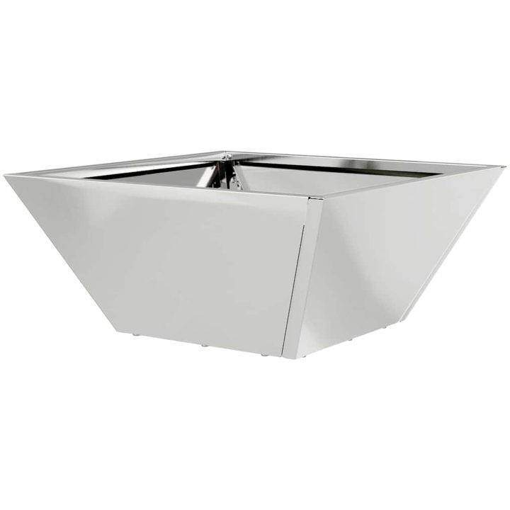Metallkruka Galvaniserad stål Blomkrukor vidaXL 35 x 35 x 15 cm – bild 7
