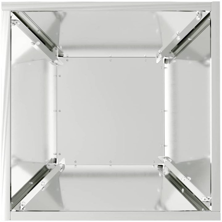 Metallkruka Galvaniserad stål Blomkrukor vidaXL 35 x 35 x 15 cm – bild 8