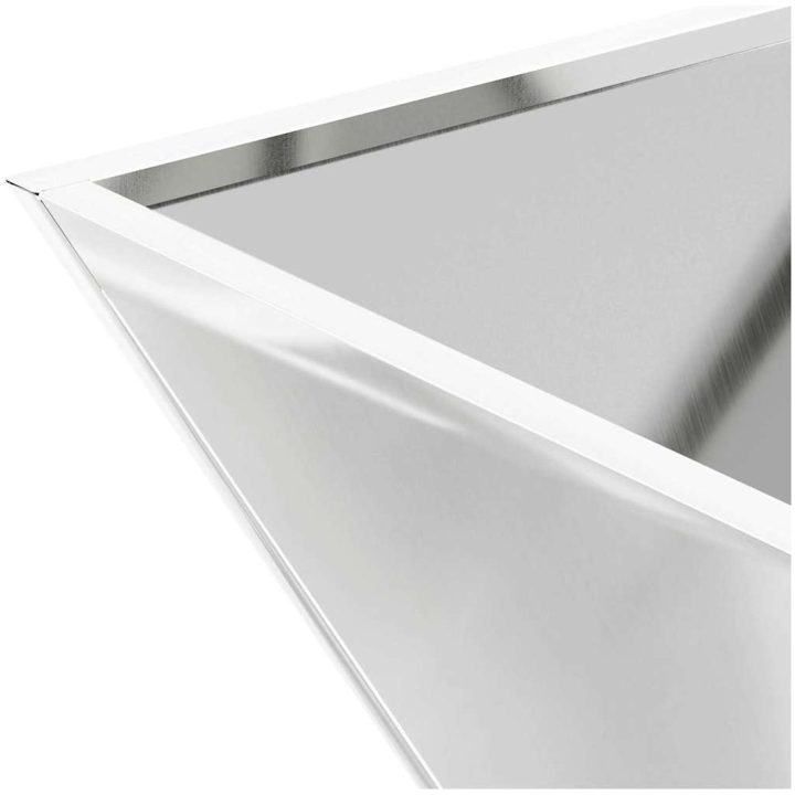 Metallkruka Galvaniserad stål Blomkrukor vidaXL 35 x 35 x 15 cm – bild 9