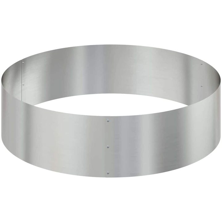 Metallkruka Galvaniserat stål Hållbar Stor Kruka Rund vidaXL ⌀120 cm – bild 6