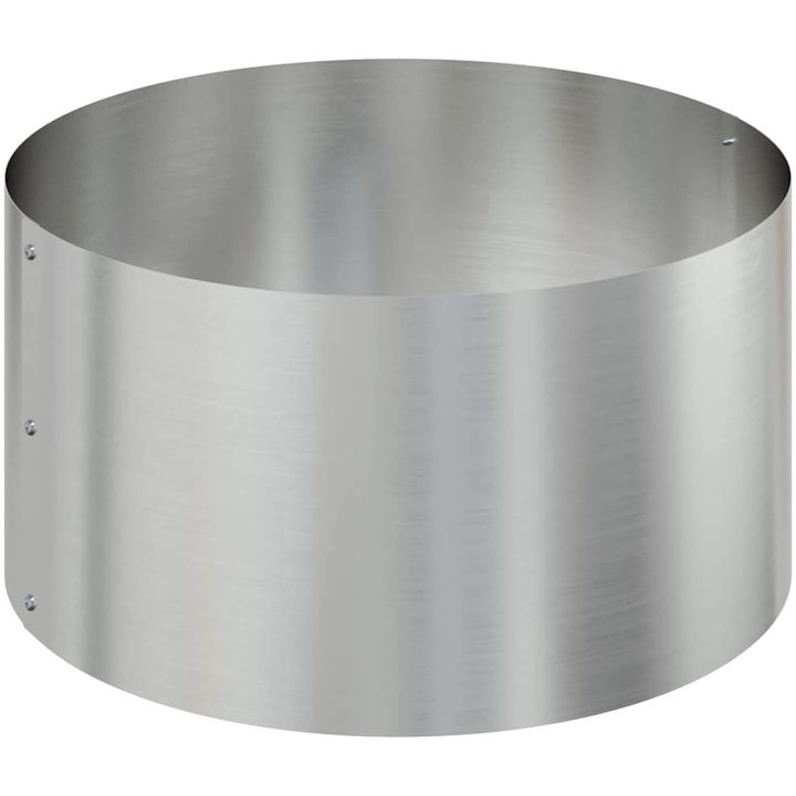 Metallkruka Galvaniserat stål Hållbar Stor Kruka Rund vidaXL ⌀120 cm – bild 7