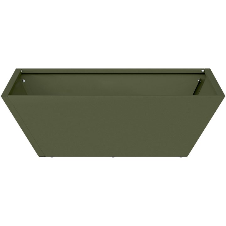 Metallkruka Olivgrön Metall Fyrkantig Modern vidaXL 50 x 50 x 15 cm – bild 6