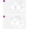 Metallkruka Olivgrön Metall Medium Stapelbar Rektangulär vidaXL 60 x 60 x 50 cm – miniatyr 7