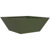 Metallkruka Olivgrön Metall Rektangulär Modern vidaXL 40 x 40 x 15 cm – miniatyr 2