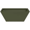 Metallkruka Olivgrön Metall Rektangulär Modern vidaXL 40 x 40 x 15 cm – miniatyr 5