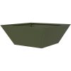 Metallkruka Olivgrön Metall Rektangulär Modern vidaXL 40 x 40 x 15 cm – miniatyr 7