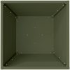 Metallkruka Olivgrön Metall Rektangulär Modern vidaXL 40 x 40 x 15 cm – miniatyr 8