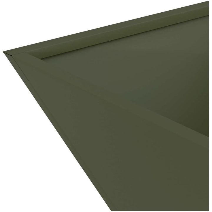 Metallkruka Olivgrön Metall Rektangulär Modern vidaXL 40 x 40 x 15 cm – bild 9